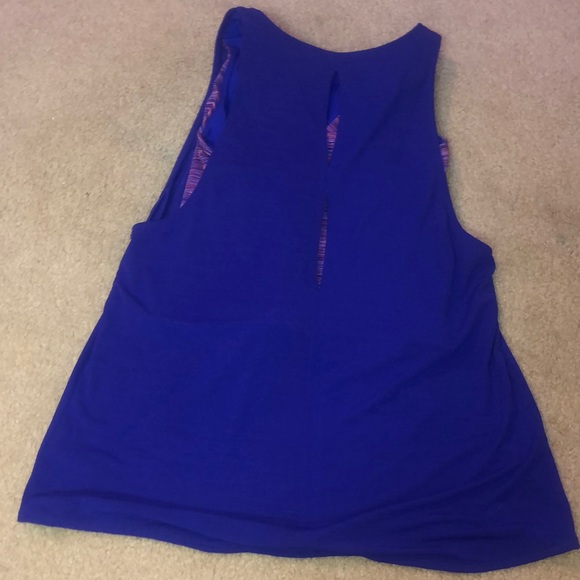 Athlete Girl Purple Tank with a built in camisole. - Picture 2 of 2